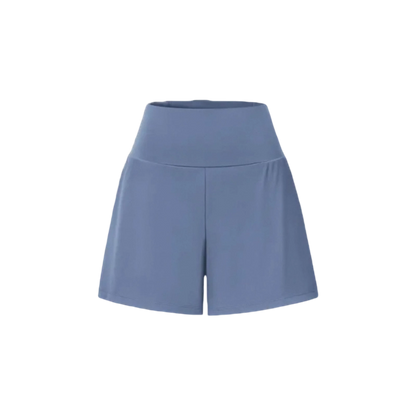 Super High Waisted Back Pocket & Side Hidden Pocket 2-in-1 Yoga Shorts