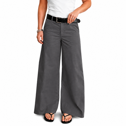 🔥Women's Solid Color Casual Wide-Leg Pants