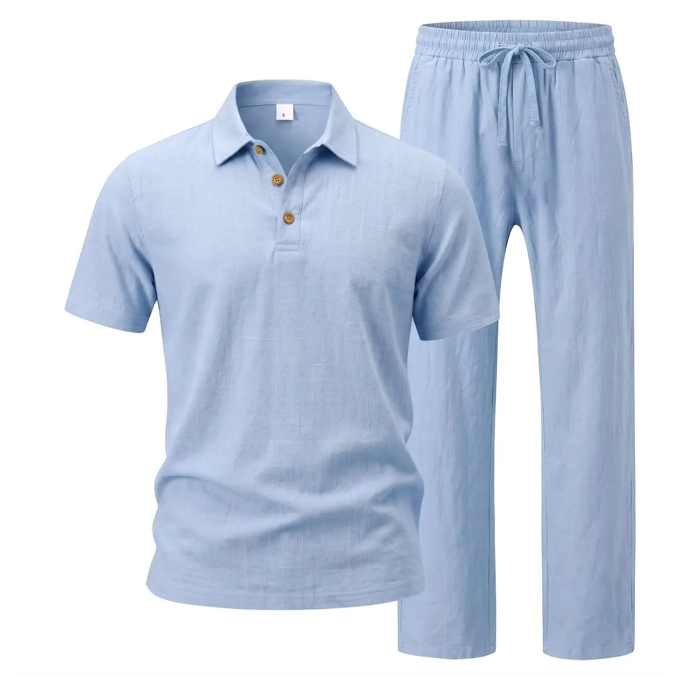 Men’s Linen Beach Two Piece Set