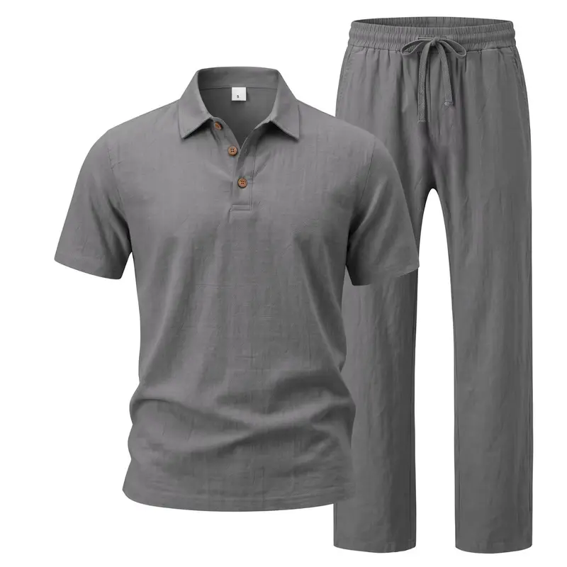 Men’s Linen Beach Two Piece Set
