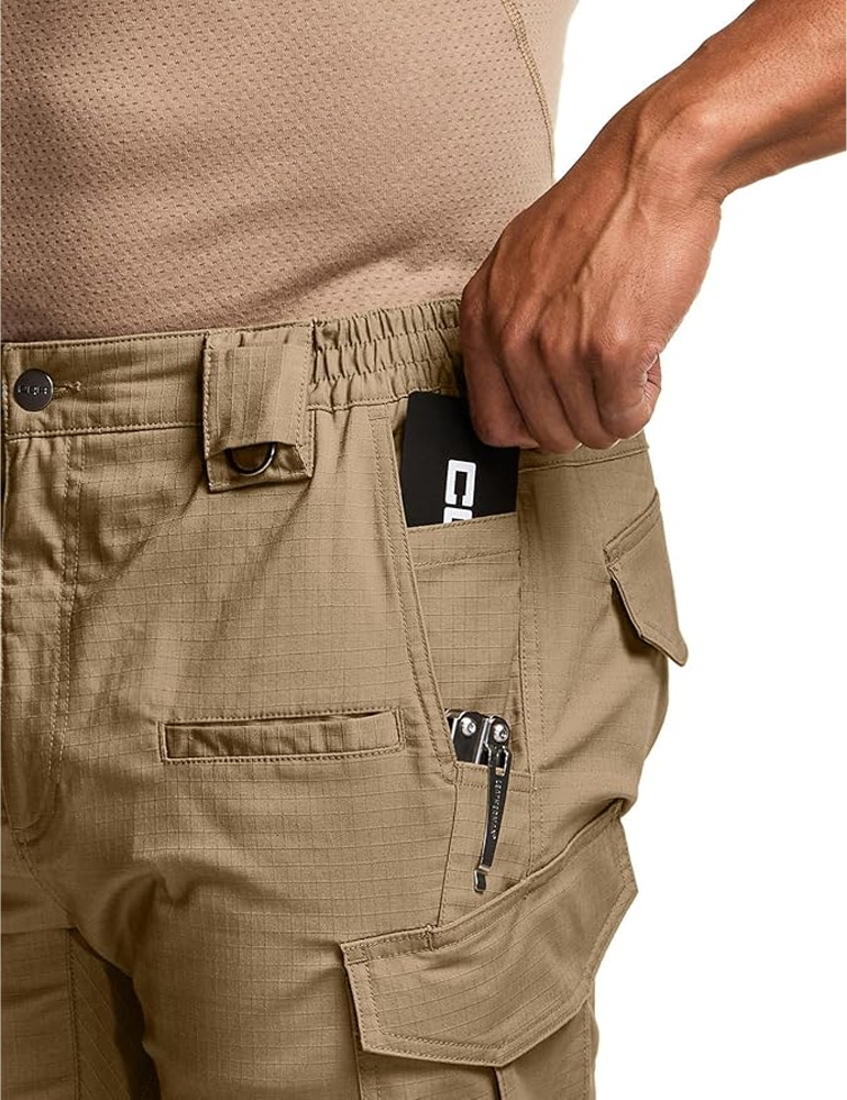 🔥Clearance sale, limited stock 🔥Men's Flex Stretch Tactical Pants, Water Resistant Ripstop Cargo Pants