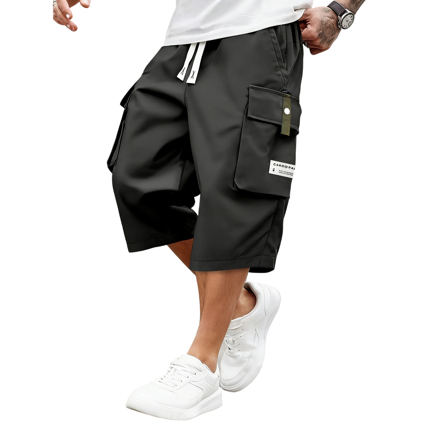 Men'S Summer Lightweight Cargo Pants(with back pockets)