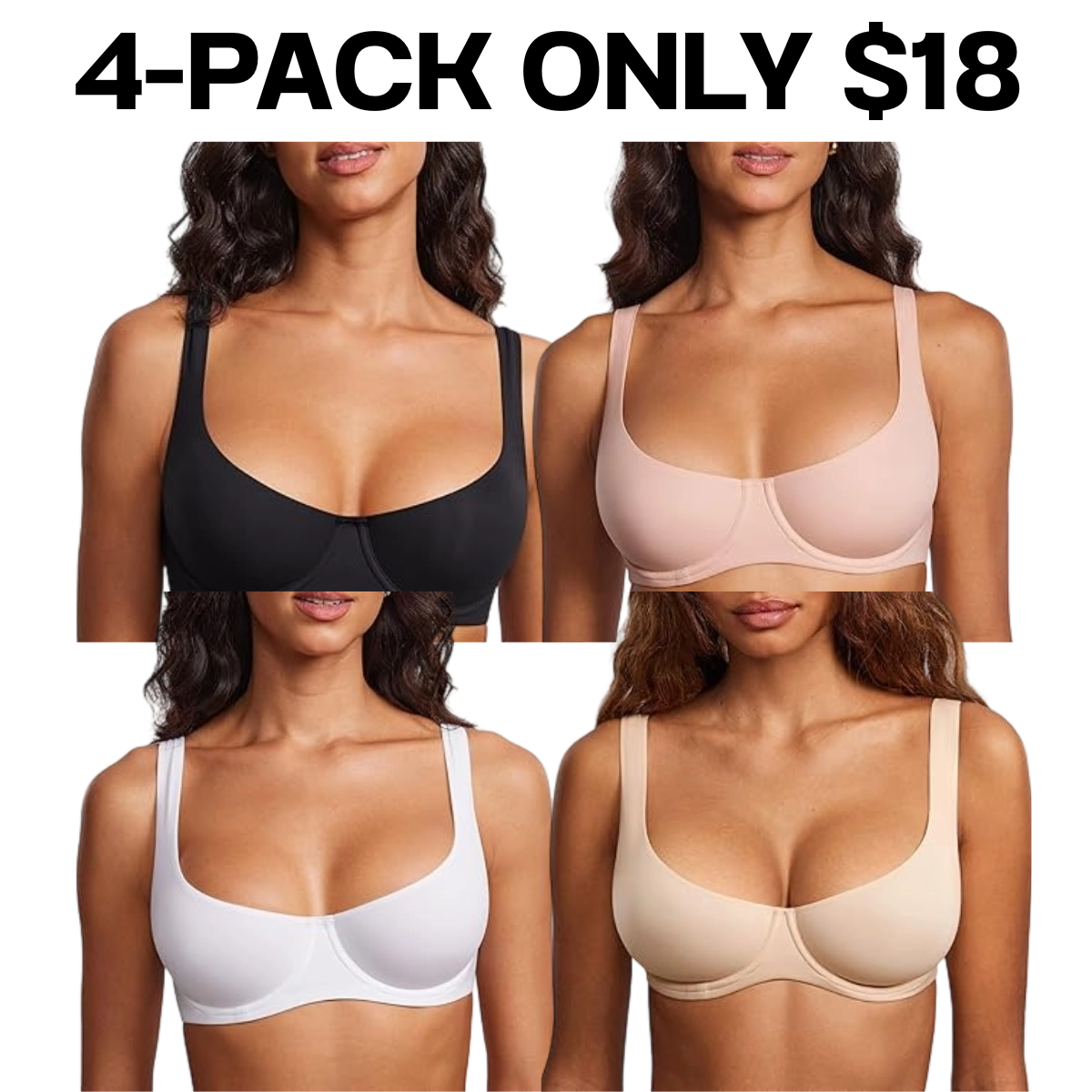 Stylistaura Women's Unlined Balconette Bra