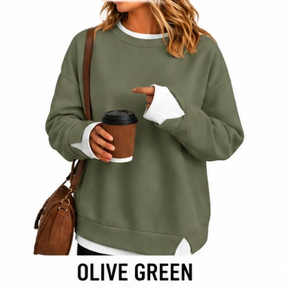 Women’s Layered Crewneck Sweatshirt