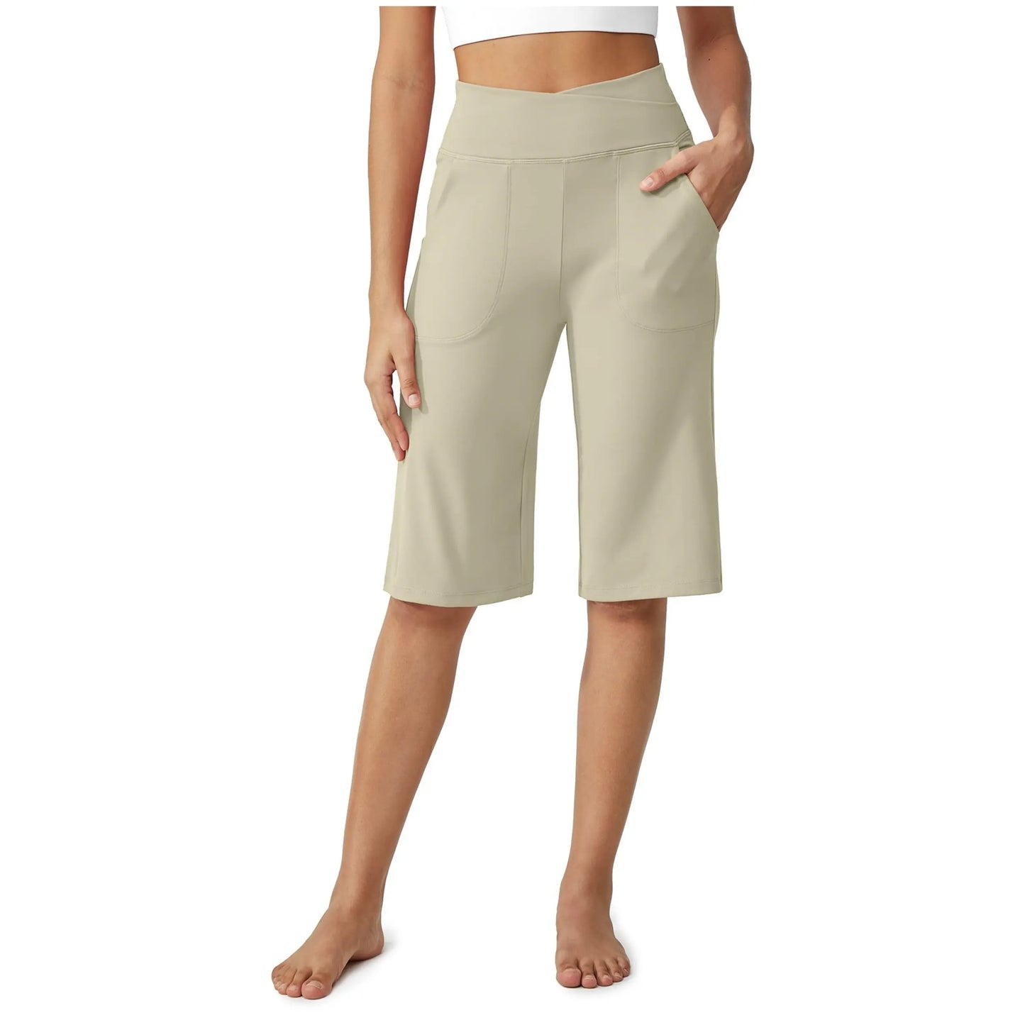 Loose High-Waist Casual Cropped Yoga Pants(🌞Summer New Arrivals)