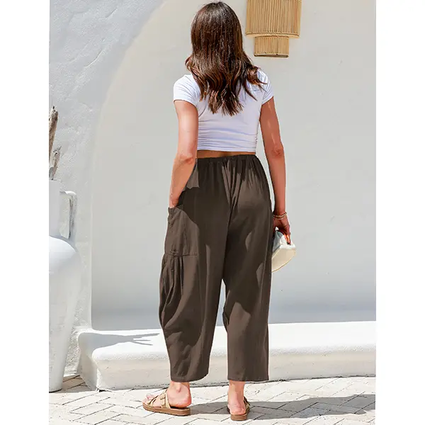✨Women's Linen Blend Wide Leg Pants with Pockets