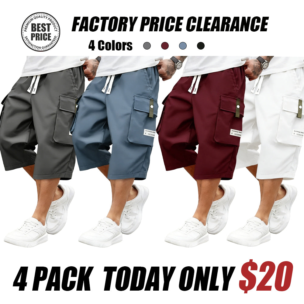 Men'S Summer Lightweight Cargo Pants(with back pockets)