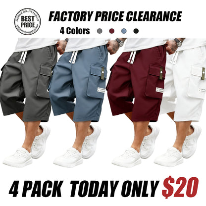 Men'S Summer Lightweight Cargo Pants(with back pockets)