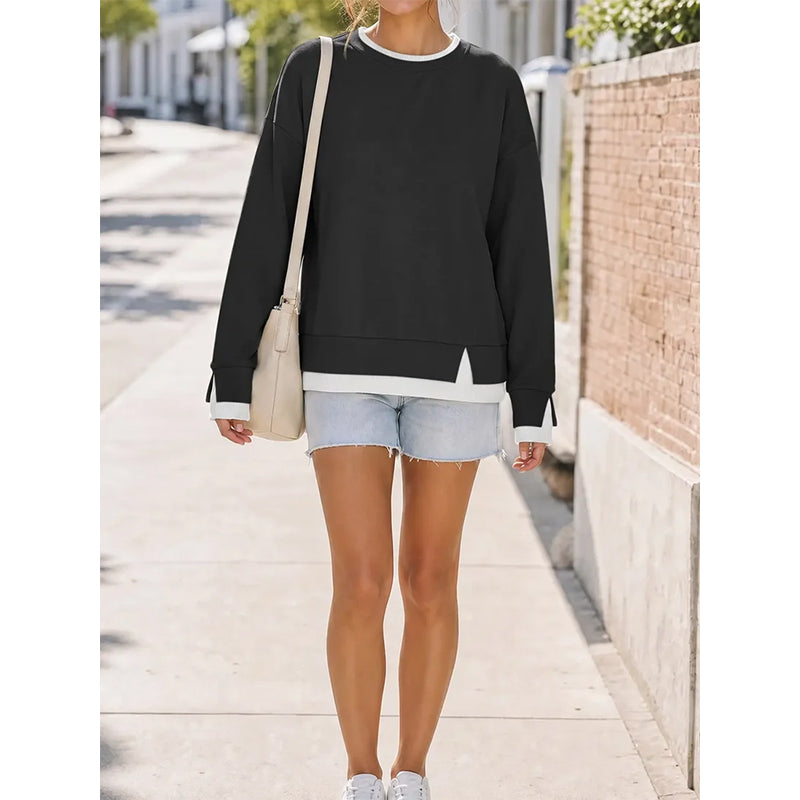 Women’s Layered Crewneck Sweatshirt