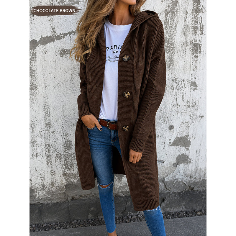 Damen-Strickjacke mit Knopfleiste