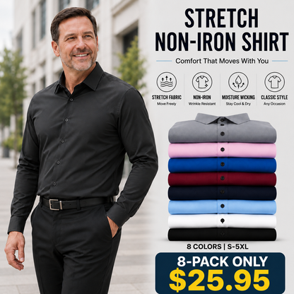 ☀️Summer Best🔥Daily 1000+ Sold｜Stretch Non-Iron Shirt💕