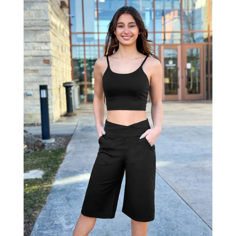 Loose High-Waist Casual Cropped Yoga Pants(🌞Summer New Arrivals)