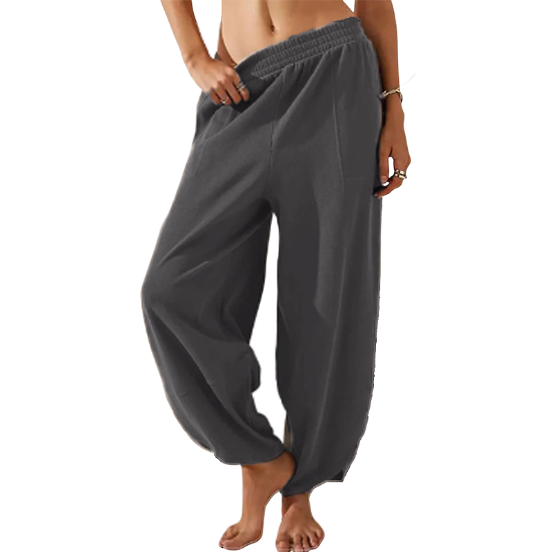 Elasticated Harem Palazzo Pants
