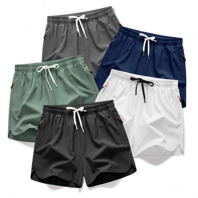 Men's  Running Shorts –5-piece summer men's thin fabric breathable quick drying beach shorts