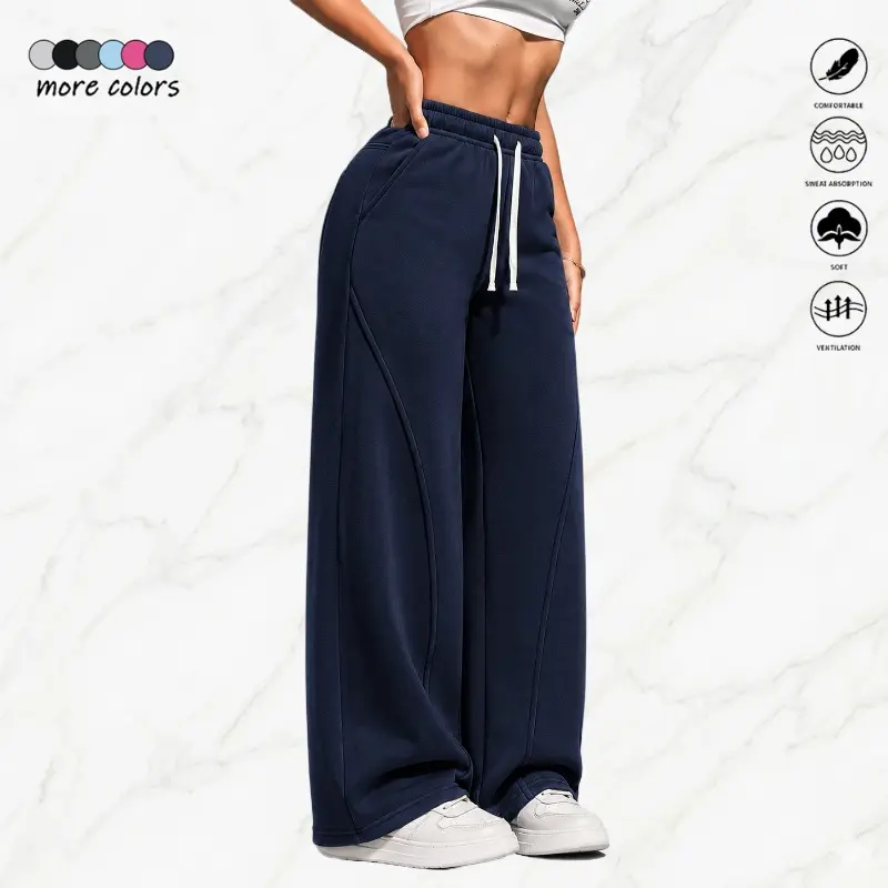 Women's Lightweight Breathable 100% Cotton Sweatpants