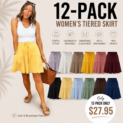 Women's Linen Blend Culotte Shorts