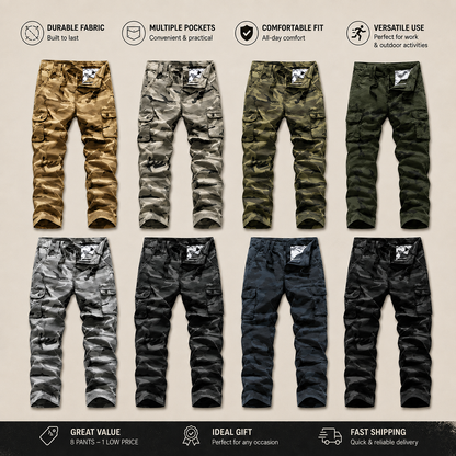 Men’s practical camouflage cargo pants