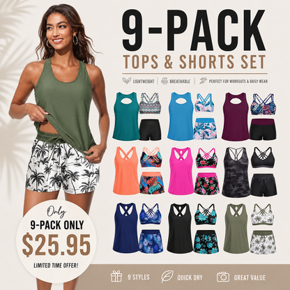 🔥BIG SALE, limited stock 🔥3 Piece Tankini Swimsuits for Women Bathing Suits with Boy Shorts and Swim Tank Top Bra Modest Swimwear