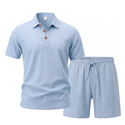 Men’s Linen Beach Two Piece Set