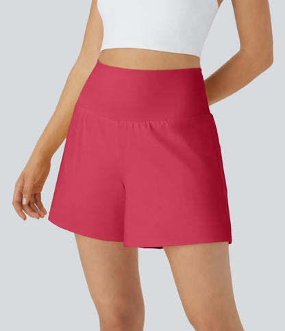 🔥Last day promotion🔥 Hala [2-in-1 Anti-Exposure Sports Shorts] Women's 2-in-1 Sports Shorts, Anti-Exposure Running Shorts With Pockets