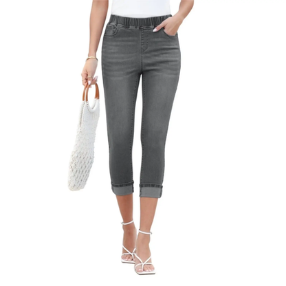 ❤️DEALS FOR YOU-Women's High-Waisted Pull-On Slim Fit Jeans