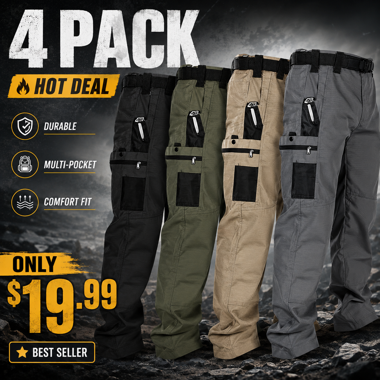 【LAST DAY SALE】Men's Tactical Cargo Pants