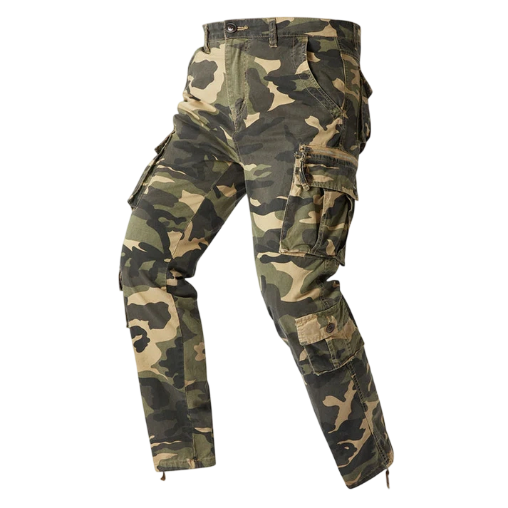 Men's Outdoor Camouflage Cargo Trousers – Durable ripstop fabric, multi-pockets