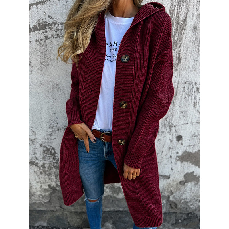 Damen-Strickjacke mit Knopfleiste