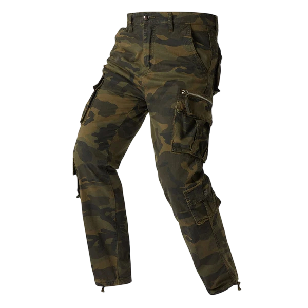 Men's Outdoor Camouflage Cargo Trousers – Durable ripstop fabric, multi-pockets