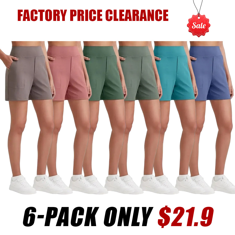 Women's high-waisted running yoga shorts