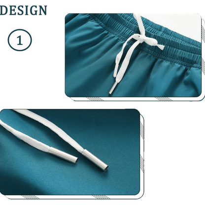 Men's  Running Shorts –5-piece summer men's thin fabric breathable quick drying beach shorts