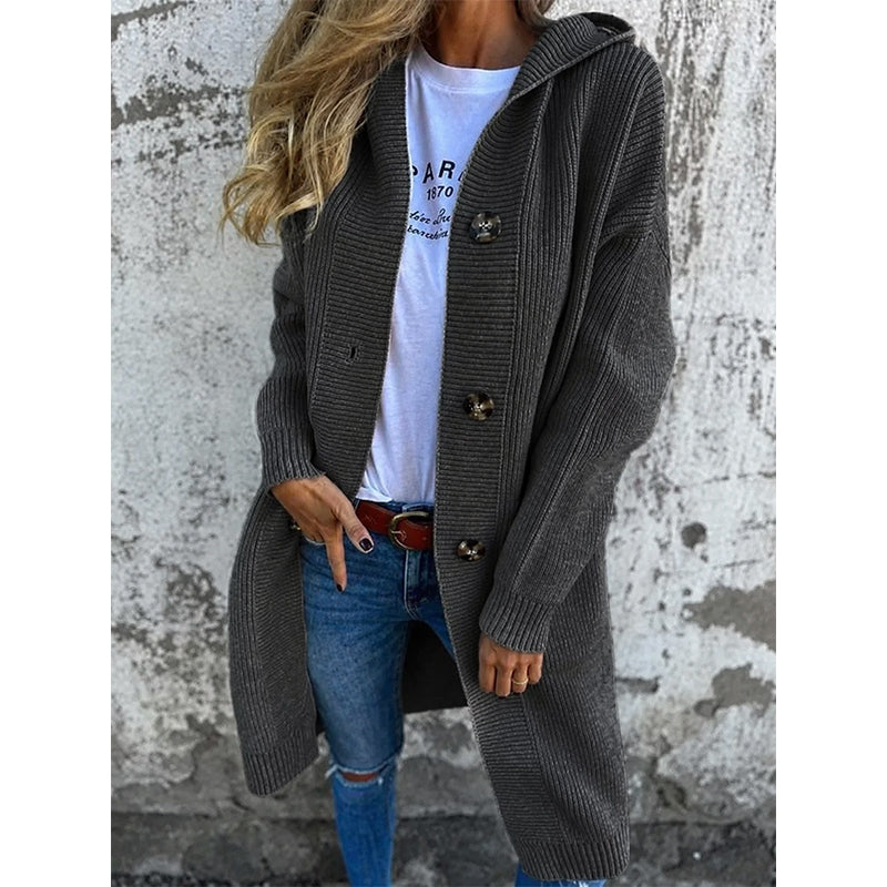 Damen-Strickjacke mit Knopfleiste