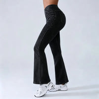 Black-Flared Leggings