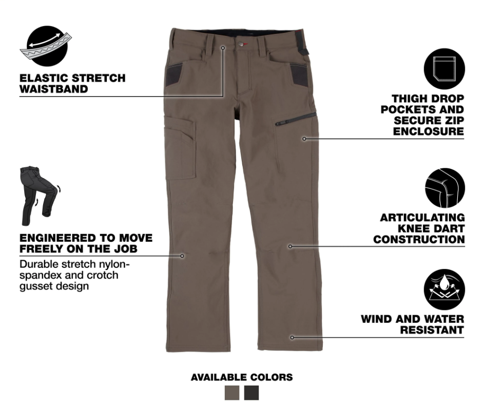🔥BEST SELLER：8 PACKS🔥Men's Tech Work Pants with 7 Pockets
