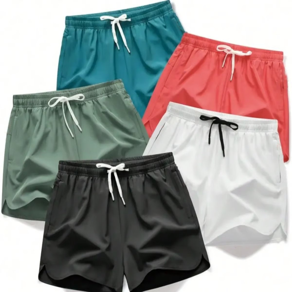 Men's  Running Shorts –5-piece summer men's thin fabric breathable quick drying beach shorts