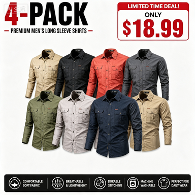 Military Cargo Shirts Men Spring Autumn Cotton Casual Slim Fit Tops Outdoor Long Sleeve Tactical Shirt
