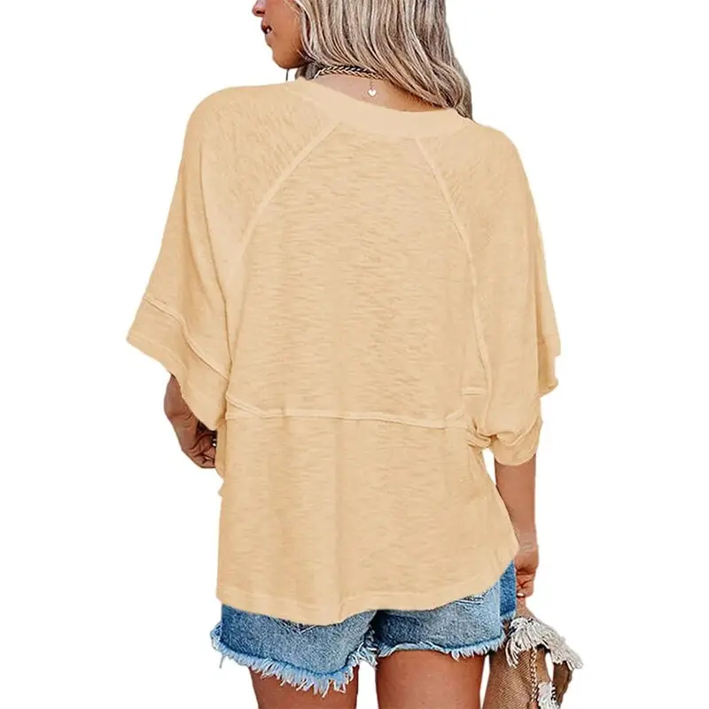 ❤️DEALS FOR YOU-Women's Summer Casual Crewneck Batwing Half Sleeve T-Shirts