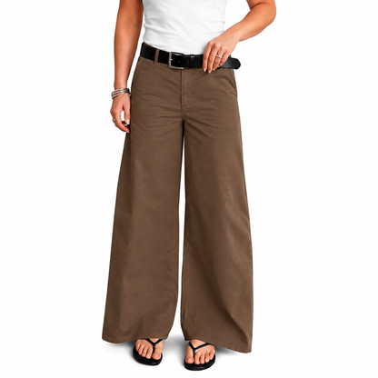 🔥Women's Solid Color Casual Wide-Leg Pants
