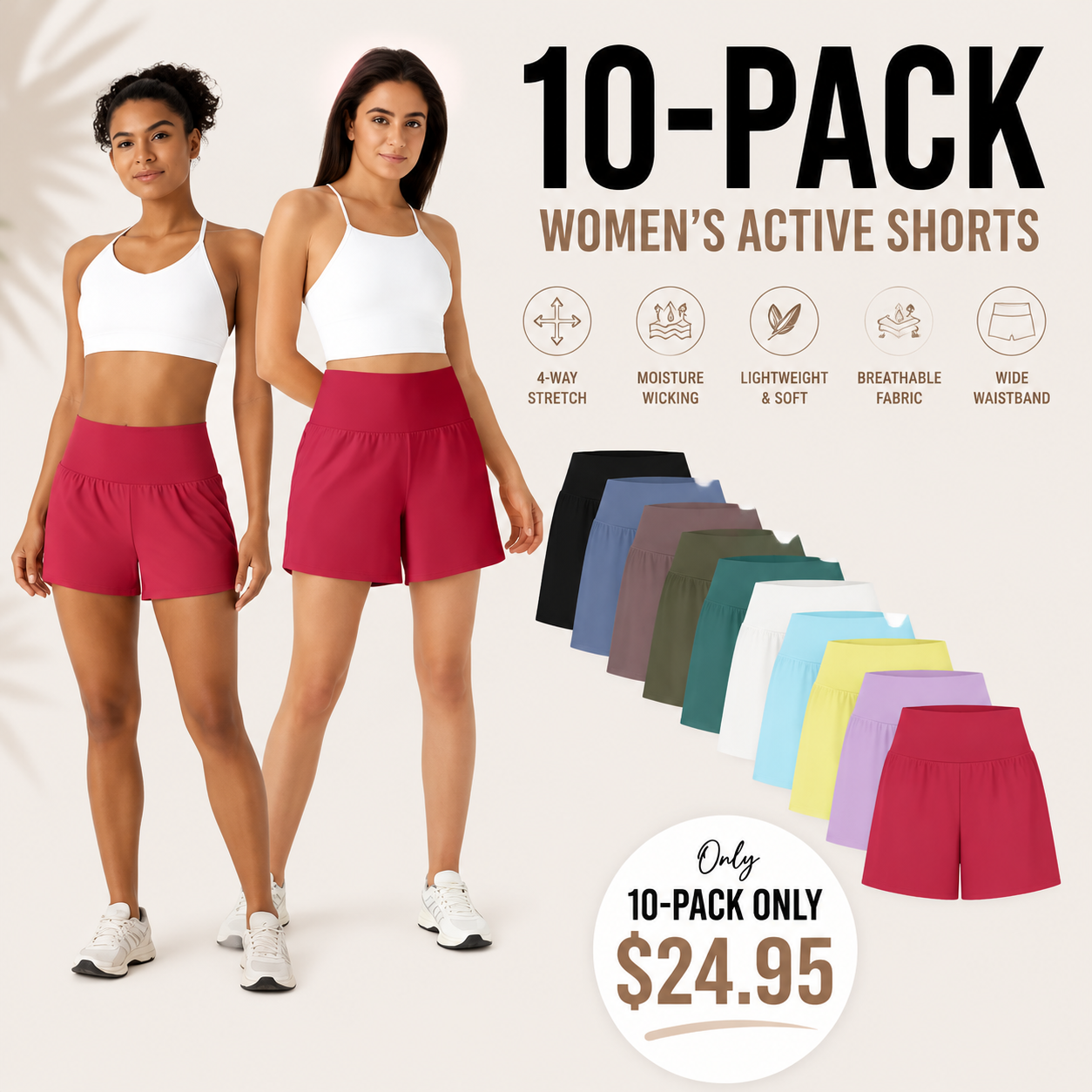 🔥BEST SELLER🔥 2-in-1 Anti-Exposure Sports Shorts,Anti-Exposure Running Shorts With Pockets