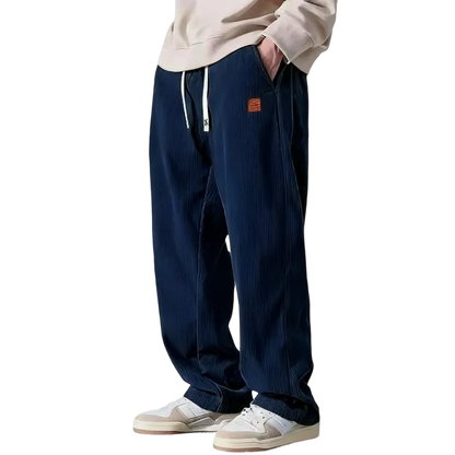⚡Men's Corduroy Straight-Leg Sweatpants Autumn New Arrival Loose Fit Wide-Leg Casual Pants⚡