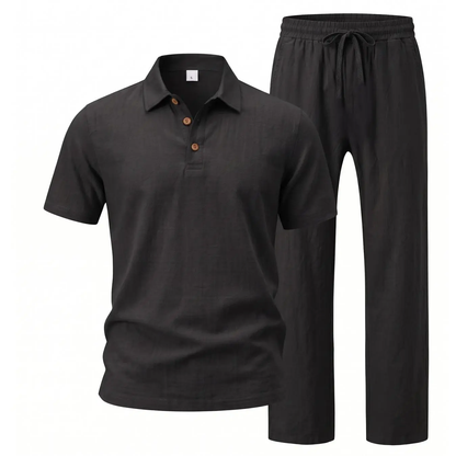 Men’s Linen Beach Two Piece Set