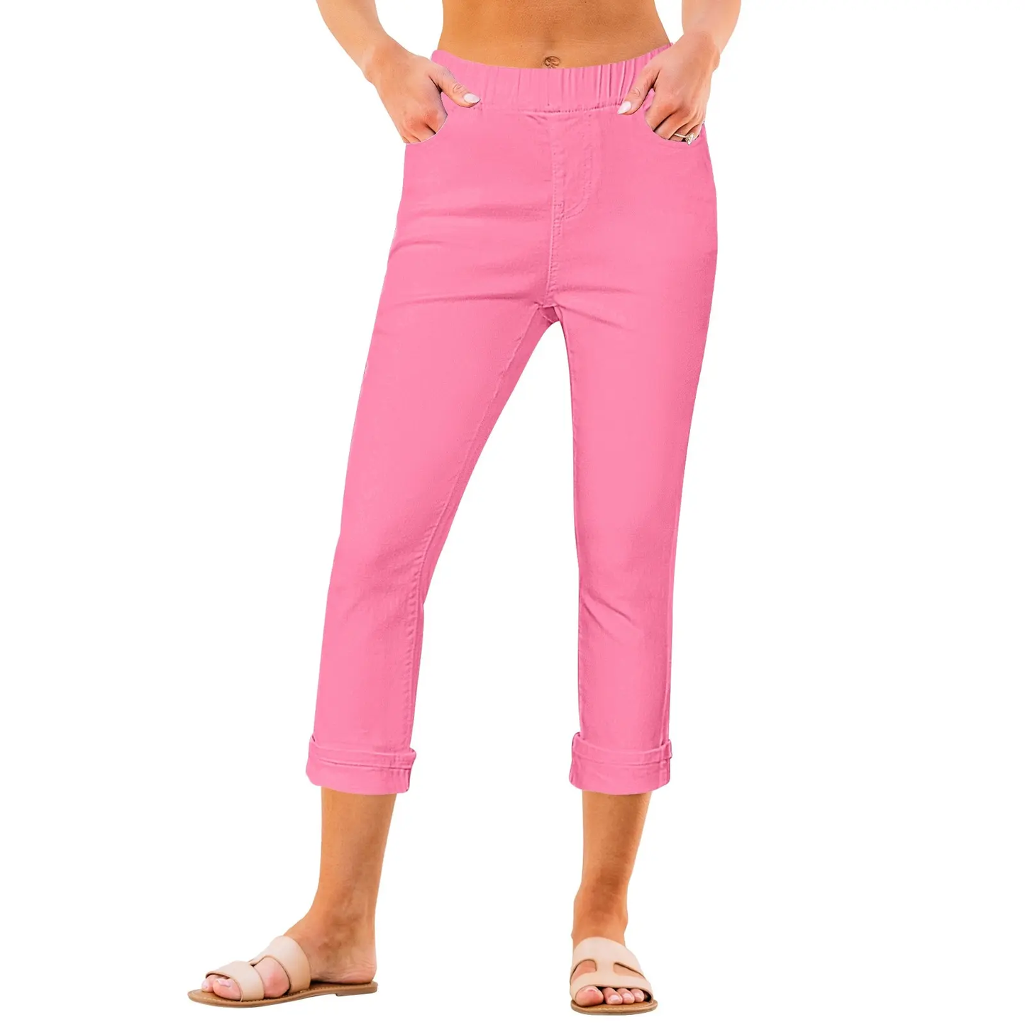 ❤️DEALS FOR YOU-Women's High-Waisted Pull-On Slim Fit Jeans
