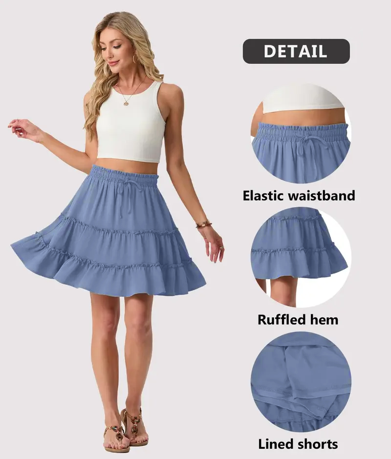 Women's Bohemian Style Midi Skirt