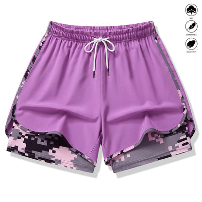 Women's 2-in-1 Athletic Shorts with Built-in Liner