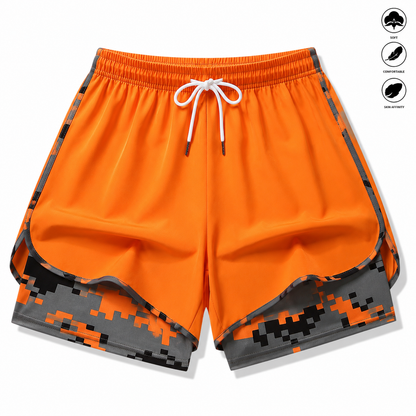 Women's 2-in-1 Athletic Shorts with Built-in Liner