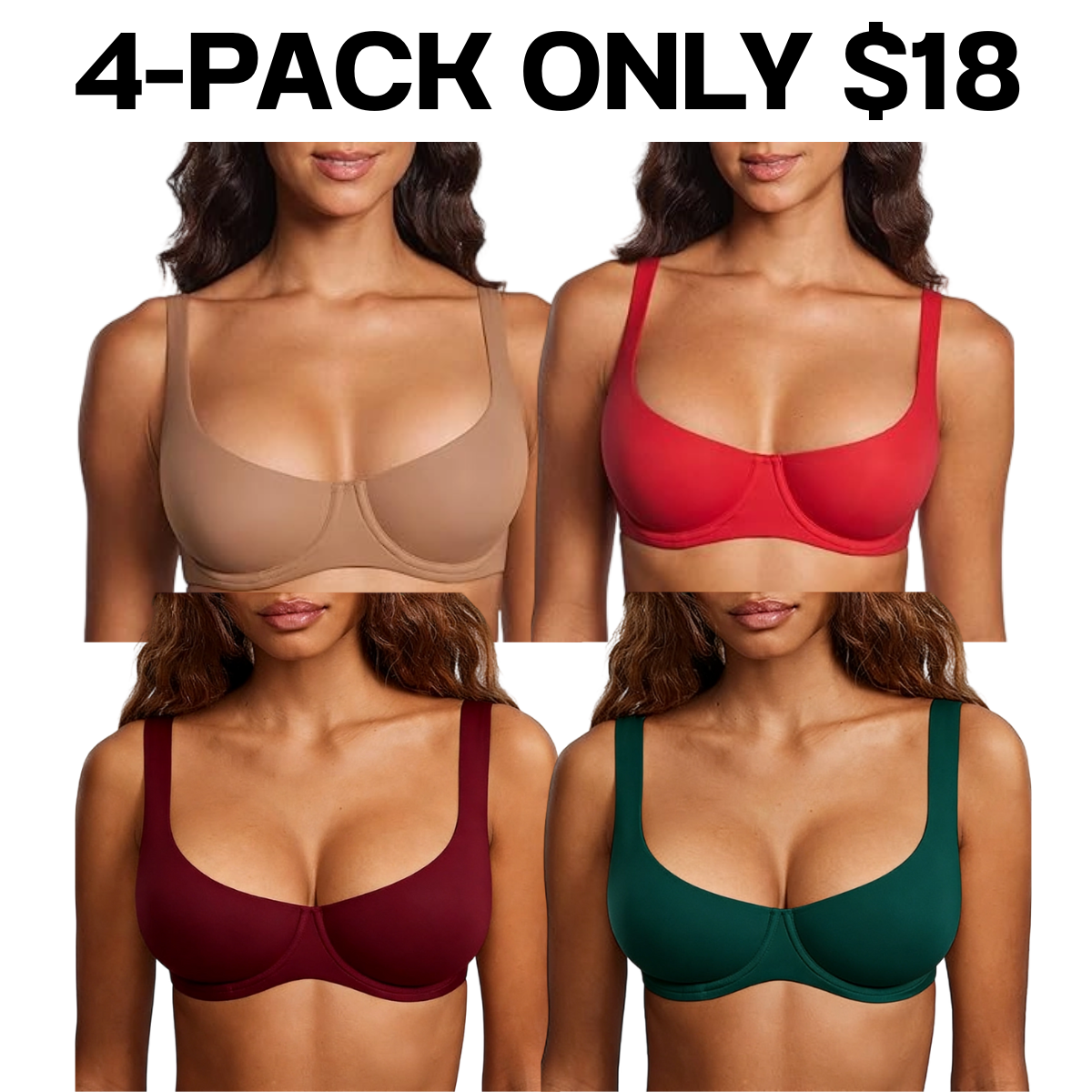 Stylistaura Women's Unlined Balconette Bra