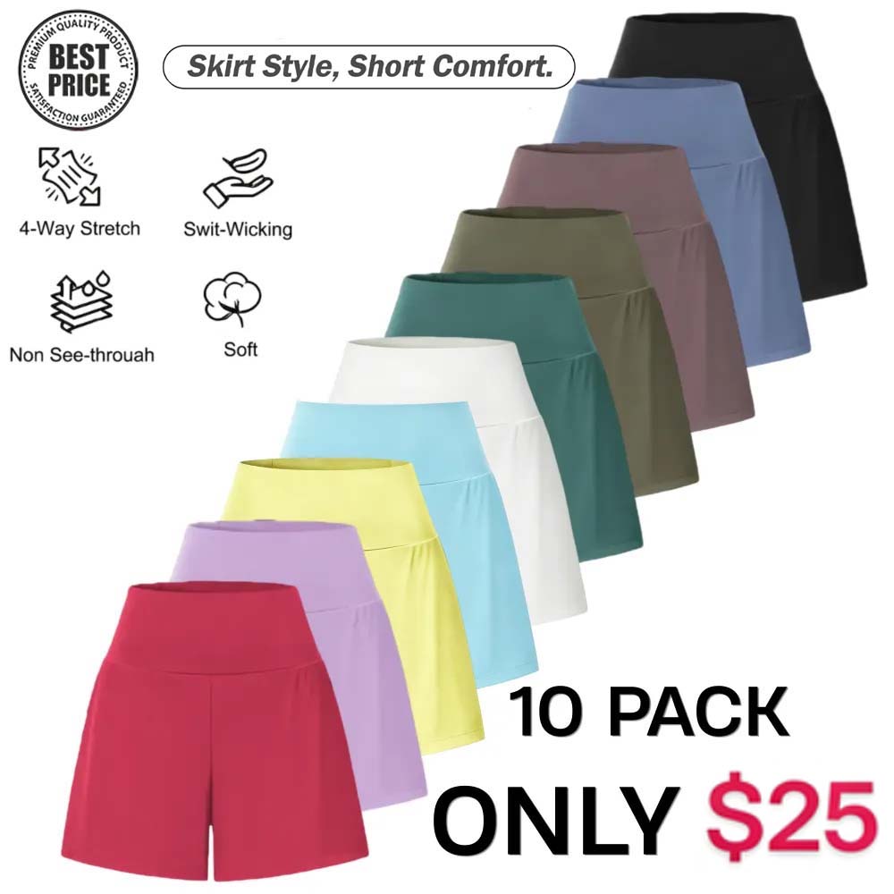 🔥Last day promotion🔥 Hala [2-in-1 Anti-Exposure Sports Shorts] Women's 2-in-1 Sports Shorts, Anti-Exposure Running Shorts With Pockets