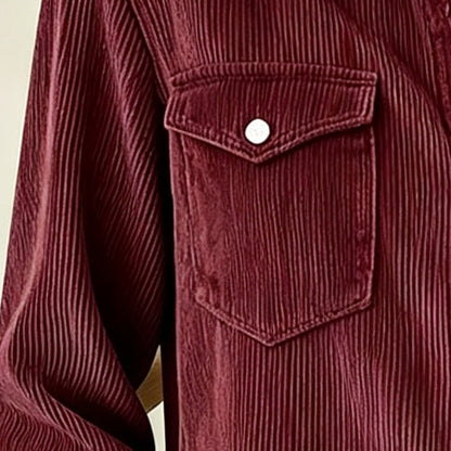 Bestseller🏆 Flap-Pocket Button-Front Top – Soft Ribbed Knit